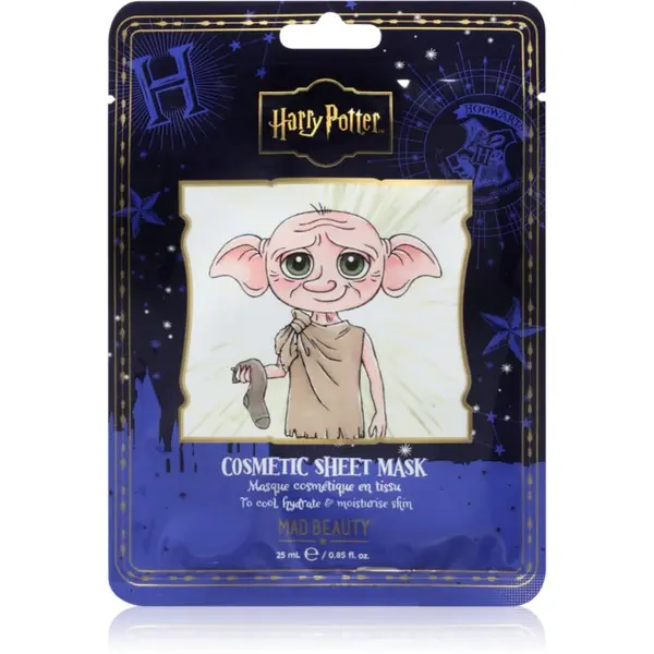Mad Beauty Mad Beauty Harry Potter Dobby maska iz platna z vlažilnim učinkom 25 ml