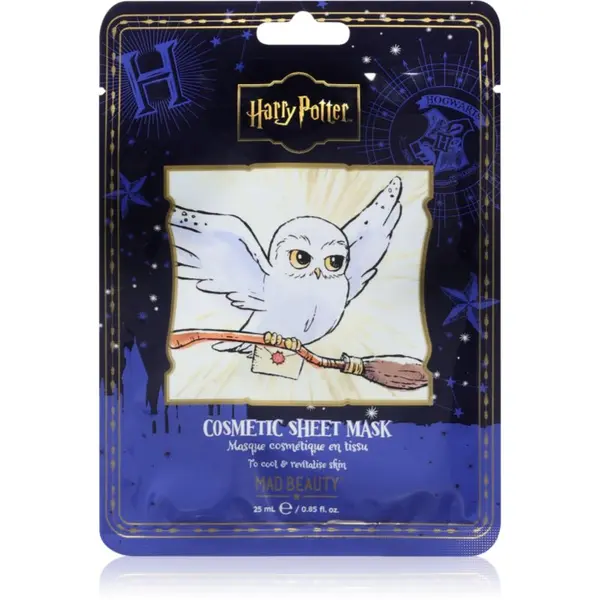 Mad Beauty Mad Beauty Harry Potter Hedwig maska iz platna z aloe vero 25 ml