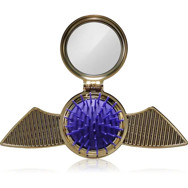 Mad Beauty Mad Beauty Harry Potter Snitch krtača za lase z ogledalom 1 kos