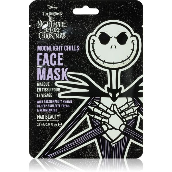 Mad Beauty Mad Beauty Nightmare Before Christmas Jack vlažilna tekstilna maska 25 ml