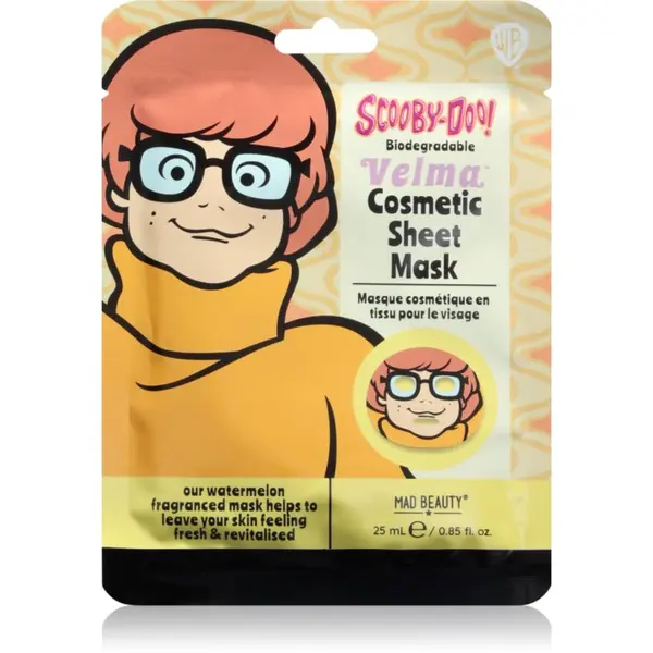 Mad Beauty Mad Beauty Scooby Doo Velma maska iz platna z antioksidacijskim učinkom 25 ml