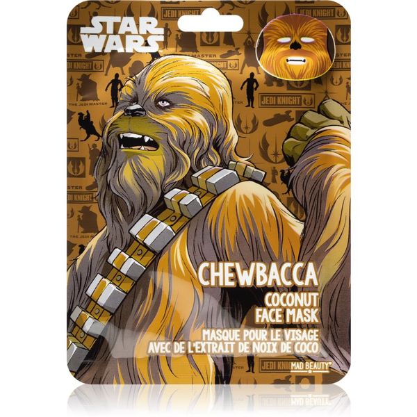 Mad Beauty Mad Beauty Star Wars Chewbacca vlažilna tekstilna maska s kokosovim oljem 25 ml