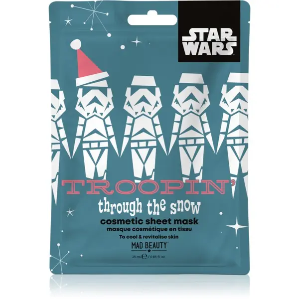 Mad Beauty Mad Beauty Star Wars Xmas vlažilna tekstilna maska 25 ml