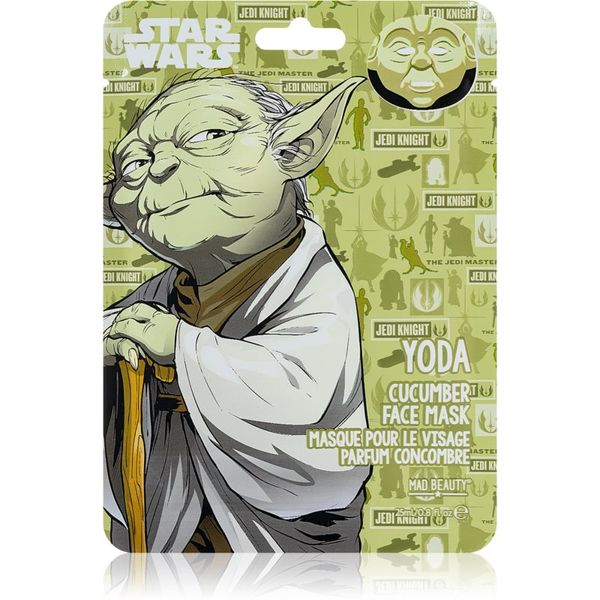 Mad Beauty Mad Beauty Star Wars Yoda pomirjevalna tekstilna maska 25 ml