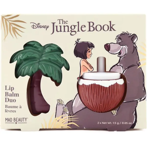 Mad Beauty Mad Beauty The Jungle Book Lip Balm Duo balzam za ustnice 2x1.5 g