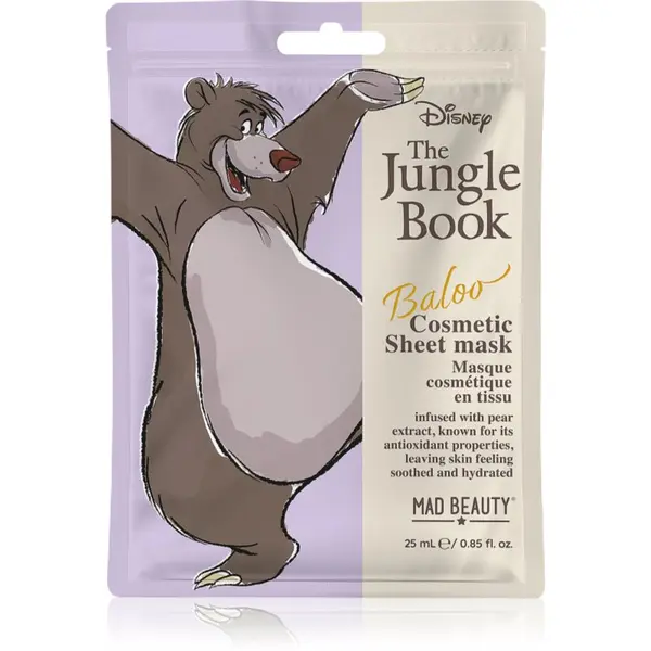 Mad Beauty Mad Beauty The Jungle Book Sheet Mask - Baloo maska iz platna 25 ml