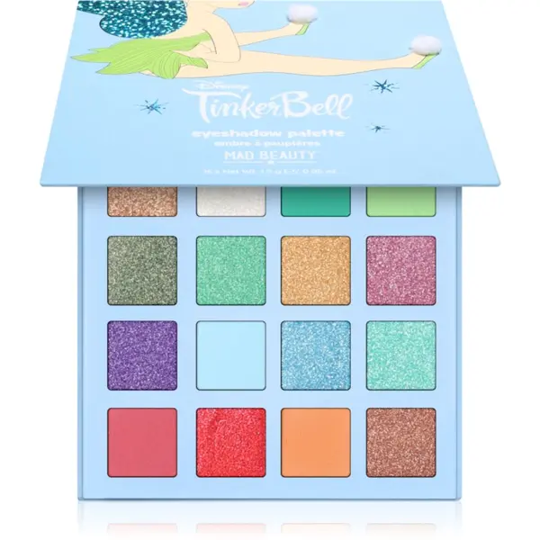 Mad Beauty Mad Beauty Tinker Bell paleta senčil za oči 16x1.5 g