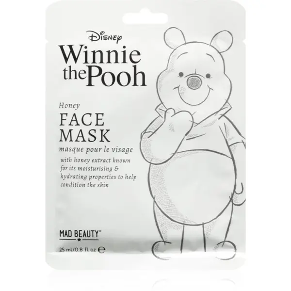 Mad Beauty Mad Beauty Winnie The Pooh hranilna tekstilna maska z vlažilnim učinkom Winnie The Pooh 25 ml