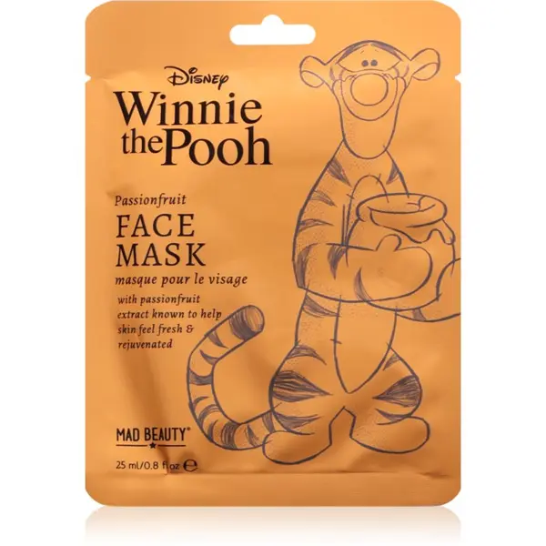 Mad Beauty Mad Beauty Winnie The Pooh Tigger maska iz platna z revitalizacijskim učinkom 25 ml