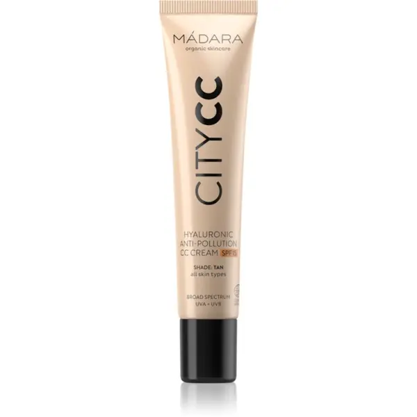 Mádara MÁDARA City CC CC krema za poenoten ten kože SPF 15 odtenek Tan 40 ml