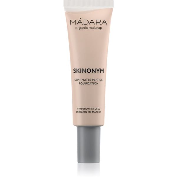 Mádara Mádara Skinonym Semi-Matte Peptide dolgoobstojen tekoči puder s peptidi odtenek Ivory 20 30 ml