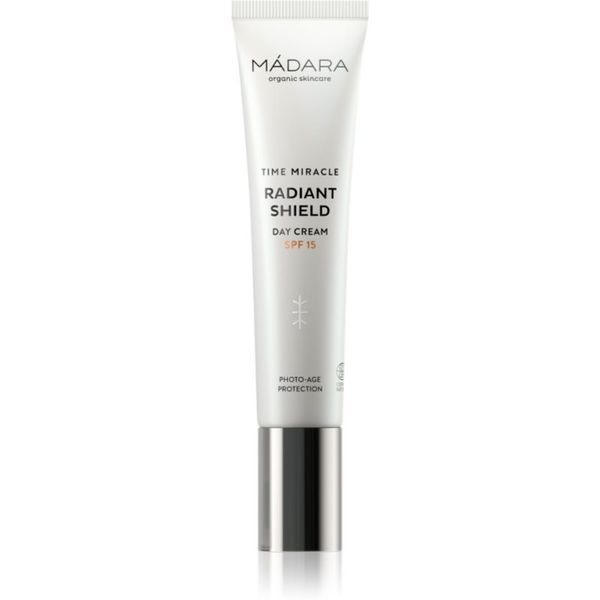 Mádara MÁDARA Time Miracle Radiant Shield posvetlitvena zaščitna krema SPF 15 40 ml