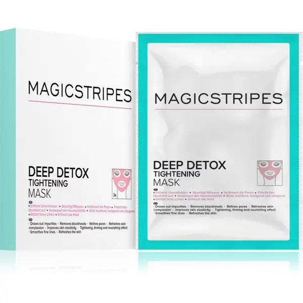 MAGICSTRIPES MAGICSTRIPES Deep Detox razstrupljevalna maska z učvrstitvenim učinkom 3 kos