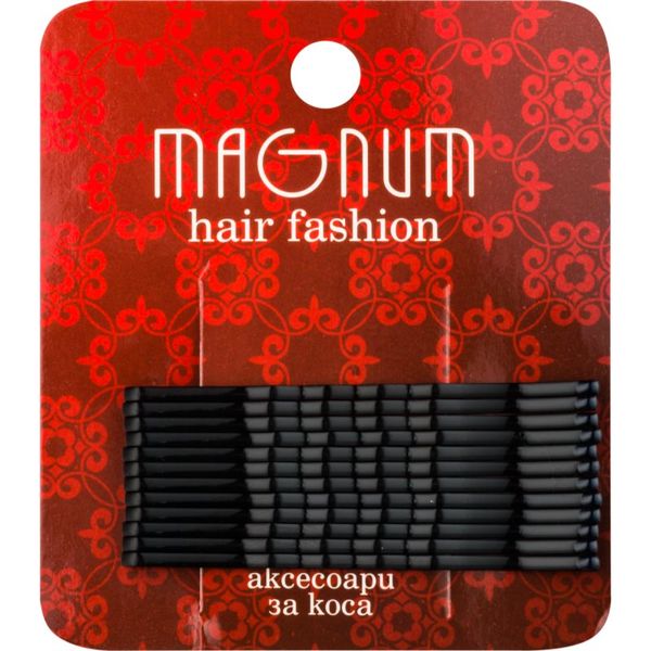 Magnum Magnum Hair Fashion lasnice za lase črna 12 kos