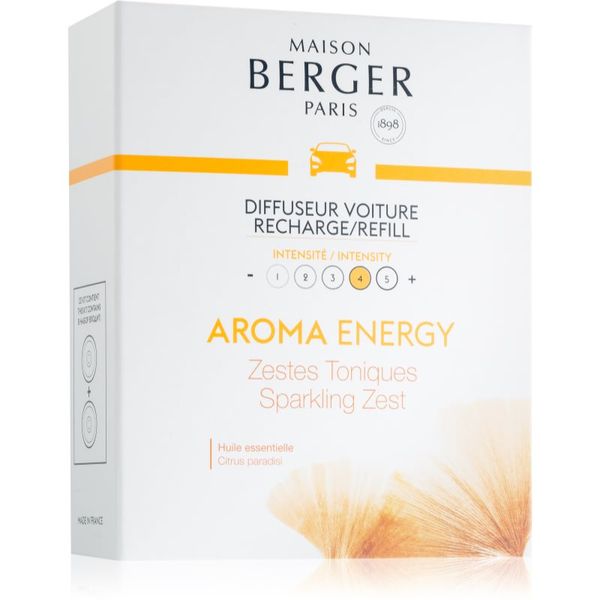 Maison Berger Paris Maison Berger Paris Aroma Energy dišava za avto nadomestno polnilo (Sparkling Zest) 2x17 g