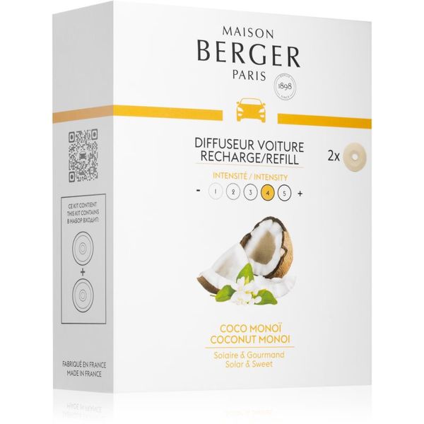 Maison Berger Paris Maison Berger Paris Coconut Monoi dišava za avto nadomestno polnilo 2x17 g