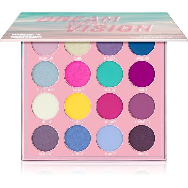 Makeup Obsession Makeup Obsession Dream With A Vision paleta senčil za oči 16x1,3 g