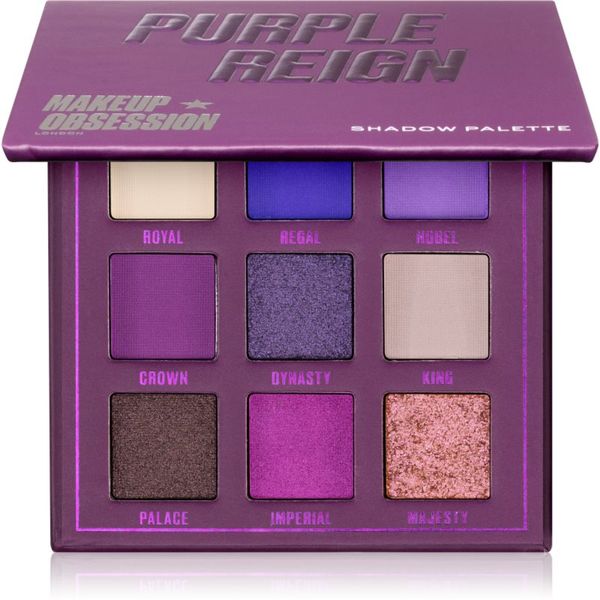 Makeup Obsession Makeup Obsession Mini Palette paleta senčil za oči odtenek Purple Reign 0,38 g