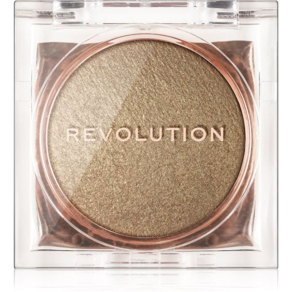Makeup Revolution Makeup Revolution Beam Bright kompaktni pudrasti osvetljevalec odtenek Golden Gal 2,45 g