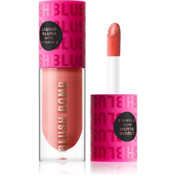 Makeup Revolution Makeup Revolution Blush Bomb kremasto rdečilo odtenek Glam Orange 4,6 ml