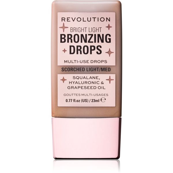 Makeup Revolution Makeup Revolution Bright Light Bronzing Drops tekoči bronzer odtenek Bronze Scorched 23 ml