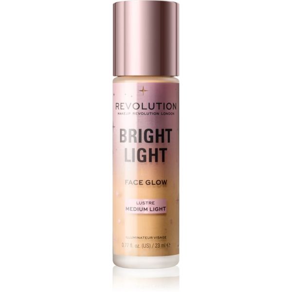 Makeup Revolution Makeup Revolution Bright Light posvetlitveni tonirani fluid odtenek Lustre Medium Light 23 ml