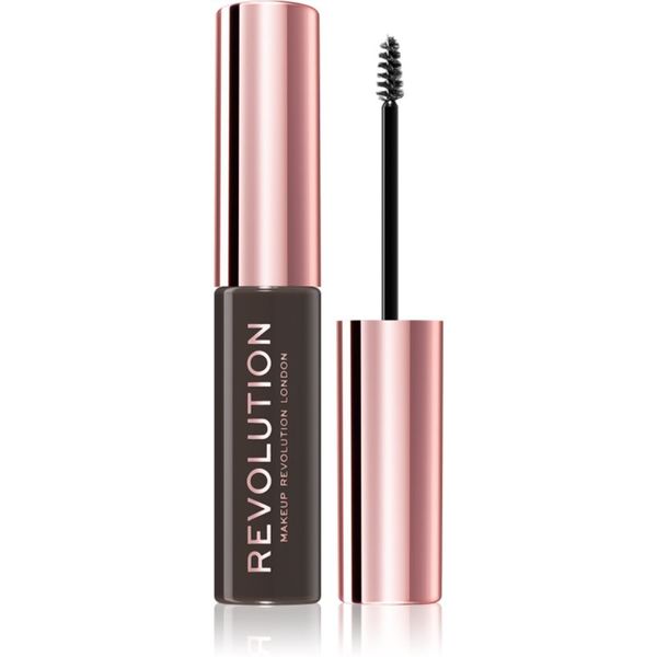 Makeup Revolution Makeup Revolution Brow Fixer gel za obrvi odtenek Dark Brown 6 ml