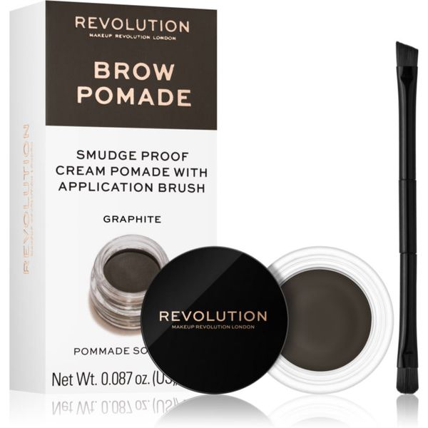 Makeup Revolution Makeup Revolution Brow Pomade pomada za obrvi odtenek Graphite 2.5 g