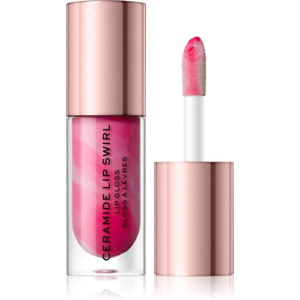 Makeup Revolution Makeup Revolution Ceramide Swirl vlažilni sijaj za ustnice odtenek Sweet Soft Pink 4,5 ml