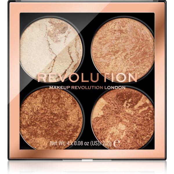 Makeup Revolution Makeup Revolution Cheek Kit paleta za lica odtenek Don’t Hold Back 4 x 2.2 g