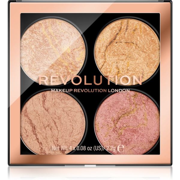 Makeup Revolution Makeup Revolution Cheek Kit paleta za lica odtenek Fresh Perspective 4 x 2.2 g