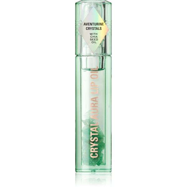 Makeup Revolution Makeup Revolution Crystal Aura olje za ustnice za prehrano in hidracijo odtenek Aventurine Cucumber 2,5 ml