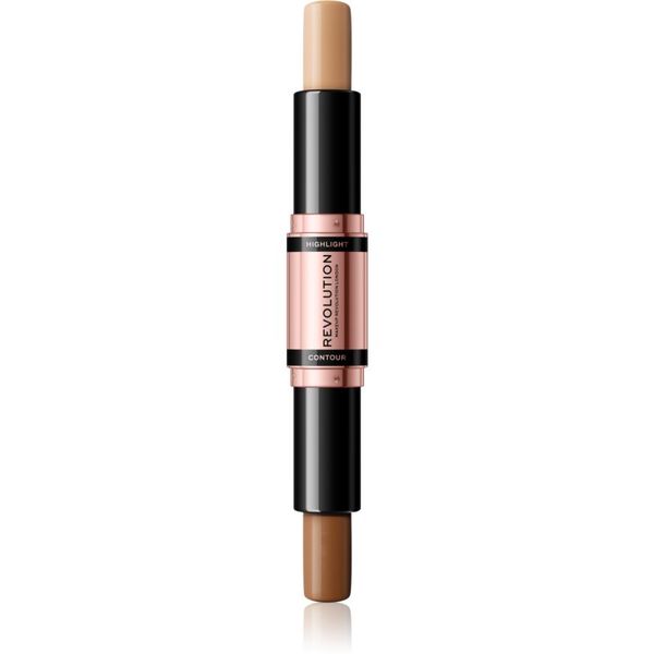 Makeup Revolution Makeup Revolution Fast Base obojestranski korektor odtenek Medium 2x4,3 g