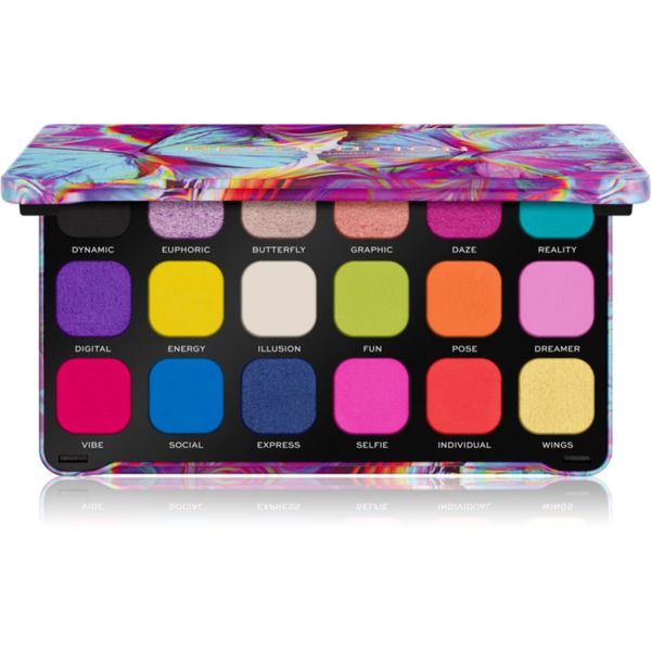 Makeup Revolution Makeup Revolution Forever Flawless paleta senčil za oči odtenek Digi Butterfly 18 x 1.1 g