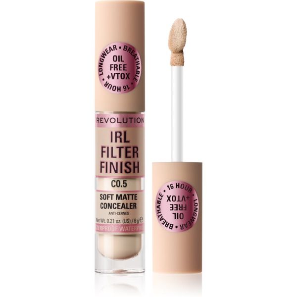 Makeup Revolution Makeup Revolution IRL Filter dolgoobstojni korektor za polno prekrivanje odtenek C0.5 6 g