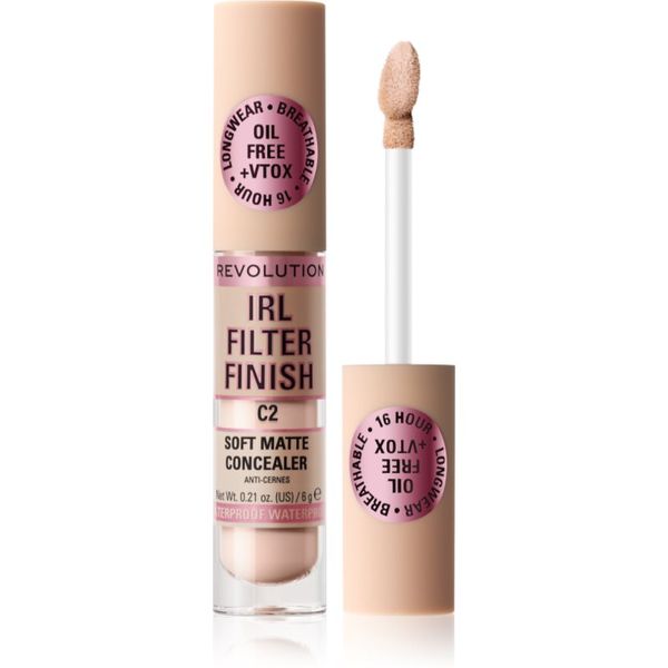 Makeup Revolution Makeup Revolution IRL Filter dolgoobstojni korektor za polno prekrivanje odtenek C2 6 g