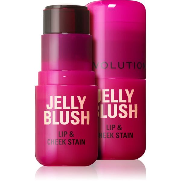 Makeup Revolution Makeup Revolution Jelly Blush rdečilo v paličici za ustnice in lica odtenek Cherry Red 5.5 g