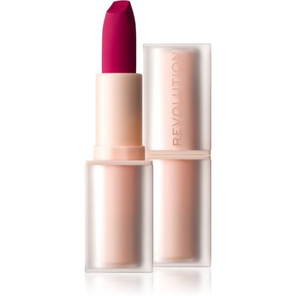 Makeup Revolution Makeup Revolution Lip Allure Soft Satin Lipstick kremasta šminka s satenastim zaključkom odtenek Material Girl Wine 3,2 g