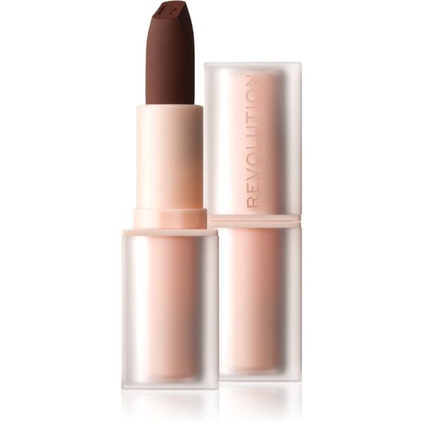 Makeup Revolution Makeup Revolution Lip Allure Soft Satin Lipstick kremasta šminka s satenastim zaključkom odtenek Stiletto Brown 3,2 g