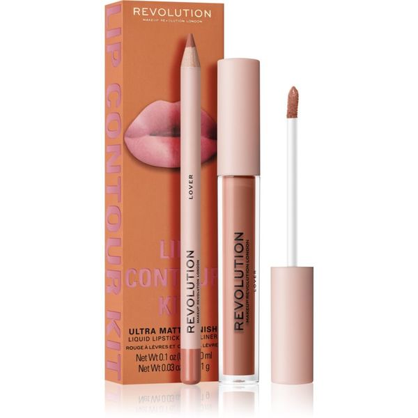 Makeup Revolution Makeup Revolution Lip Contour Kit set za ustnice odtenek Lover