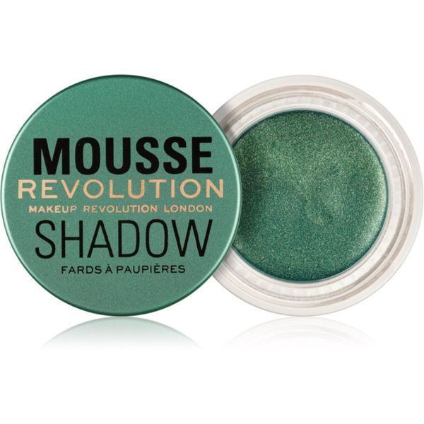 Makeup Revolution Makeup Revolution Mousse senčila za oči odtenek Emerald Green 4 g