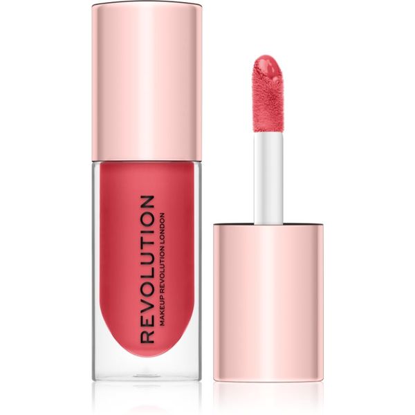 Makeup Revolution Makeup Revolution Pout Bomb sijaj za ustnice za večji volumen z visokim sijajem odtenek Peachy 4.6 ml