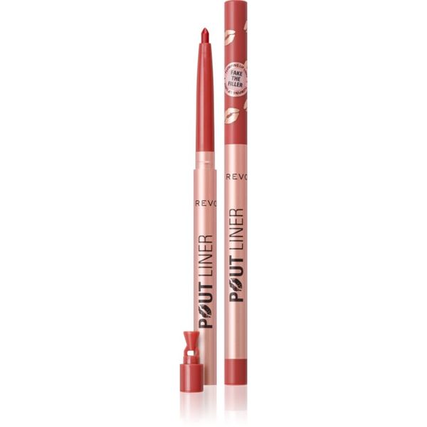 Makeup Revolution Makeup Revolution Pout Liner svinčnik za ustnice za povečanje volumna odtenek Burnt Cherry Red 0.2 g