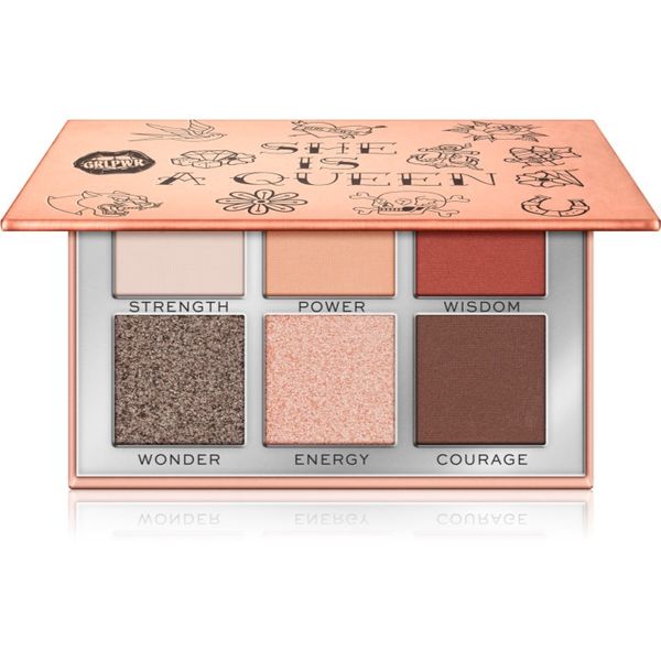 Makeup Revolution Makeup Revolution Power Shadow Palette paleta senčil za oči odtenek She Is A Queen 6,6 g