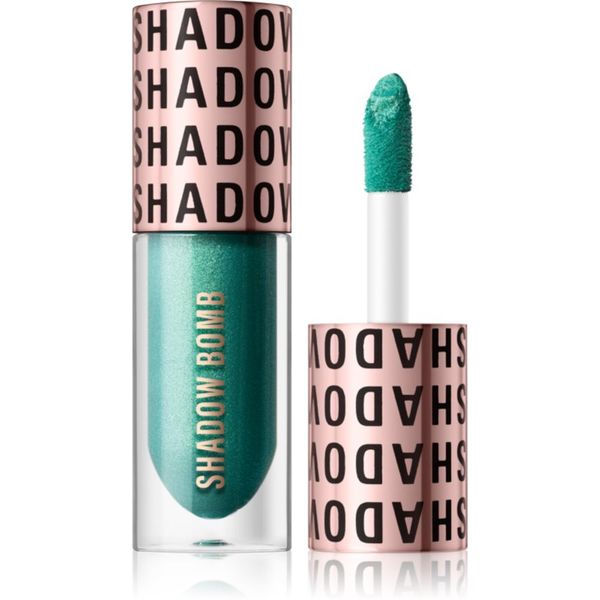 Makeup Revolution Makeup Revolution Shadow Bomb kovinska senčila za oči odtenek Obsessed Teal 4,6 ml