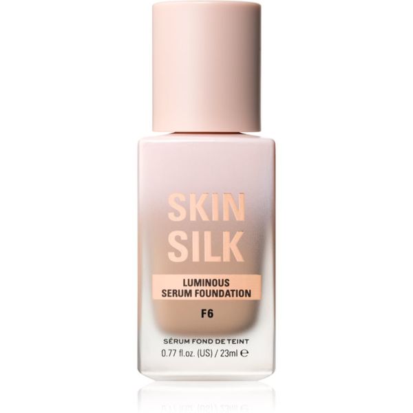 Makeup Revolution Makeup Revolution Skin Silk Serum Foundation lahki tekoči puder s posvetlitvenim učinkom odtenek F6 23 ml