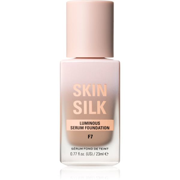 Makeup Revolution Makeup Revolution Skin Silk Serum Foundation lahki tekoči puder s posvetlitvenim učinkom odtenek F7 23 ml