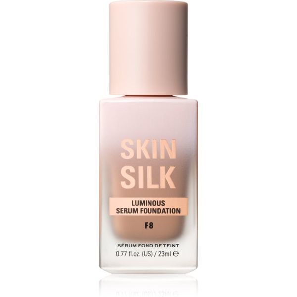 Makeup Revolution Makeup Revolution Skin Silk Serum Foundation lahki tekoči puder s posvetlitvenim učinkom odtenek F8 23 ml