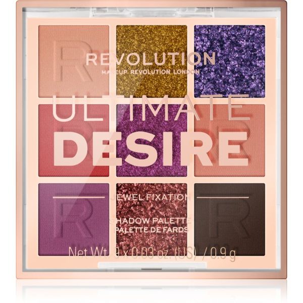 Makeup Revolution Makeup Revolution Ultimate Desire paleta senčil za oči odtenek Jewel Fixation 8,1 g