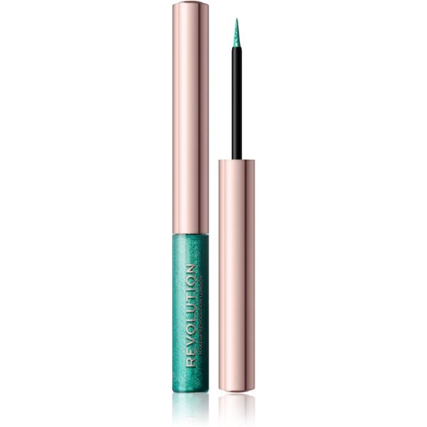 Makeup Revolution Makeup Revolution Ultimate Lights kovinsko črtalo za oči odtenek Teal Bling 2,4 ml